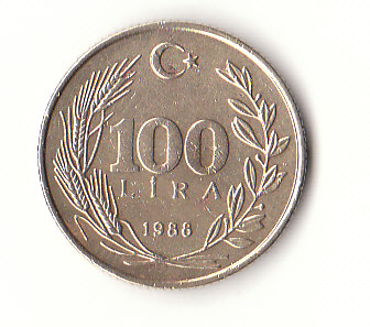  Türkei 100 Lira 1988 (H115)   