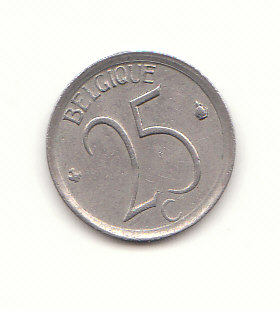  25 Centimes 1965 Belgique (H192)   