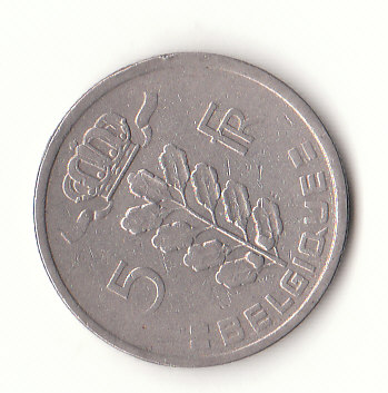  5 Francs Belgique 1950 (F307)   
