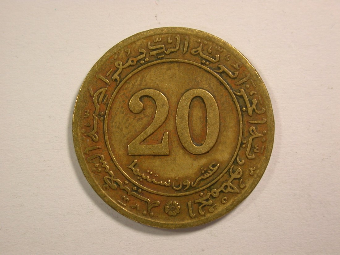  14307 Algerien FAO 20 Centimes 1972 in ss-vz Orginalbilder   
