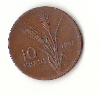  10Kurus Türkei 1958 (H336)   