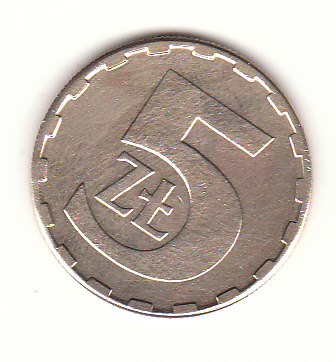  5 Zloty Polen 1988 (H383)   