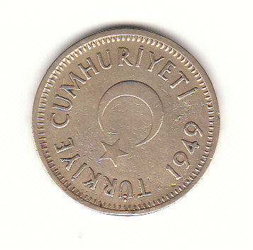  25 Kurus Türkei 1949 (H424)   