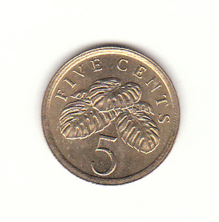  5 Cent Singapore 1988 (H458)   