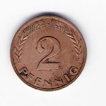 Deutschland Mzz.D 2 Pfennig 1950 siehe Bild