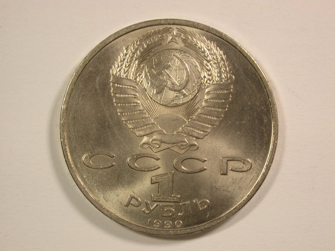  14012 Russland/UDSSR 1 Rubel 1990 Skorina in f. unc Orginalbilder   