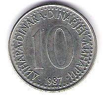  10 Dinara K-N-Zk 1987         Schön Nr.86   