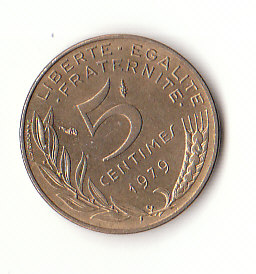  5 Centimes Frankreich 1979 (G119)   