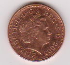  Grossbritannien 1 Penny St,K galvanisiert  2005  Schön Nr.479   