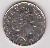  Grossbritannien 10 Pence 2004 K-N  Schön Nr.482   