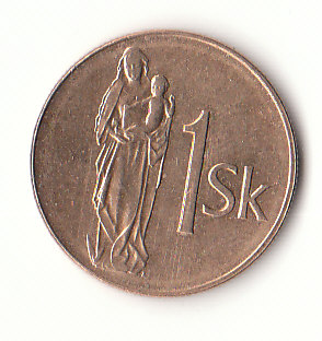  1 Koruna Slowakei 1993 (B239)   