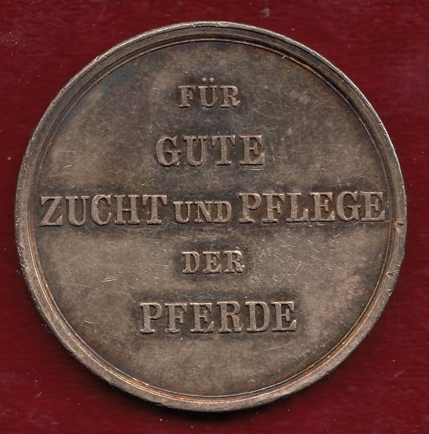  ÖSTERREICH  HABSBURG  Franz Joseph 1848-1916 für gute Zucht und Pflege der Pferde vz+   