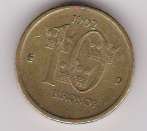  Schweden 10 Kronor Al-Bro 1992 Schön Nr.A90   