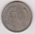  Finnland 50 Penniä K-N 1921 Schön Nr.21   