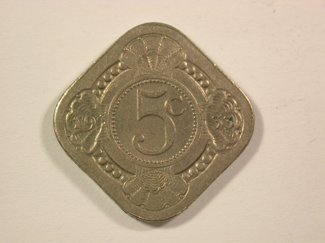  15001 Niederlande  5 Cent  1933 in ss-vz angelaufen Orginalbilder   