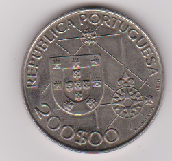  Portugal 200 Escudos K-N 1992 Christoph Kolumbus, Santa Maria Schön Nr.126 KM.660(M 2 )   