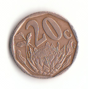  20 Cent Süd -Afrika 1996 (B583)   