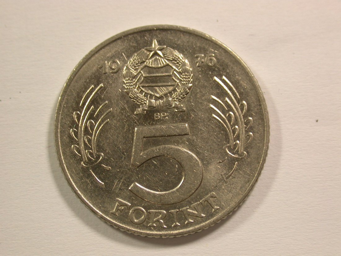  15006 Ungarn  5 Forint 1976 Orginalbilder   