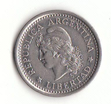  1 Peso Argentinien 1958 vorz. (B554)   