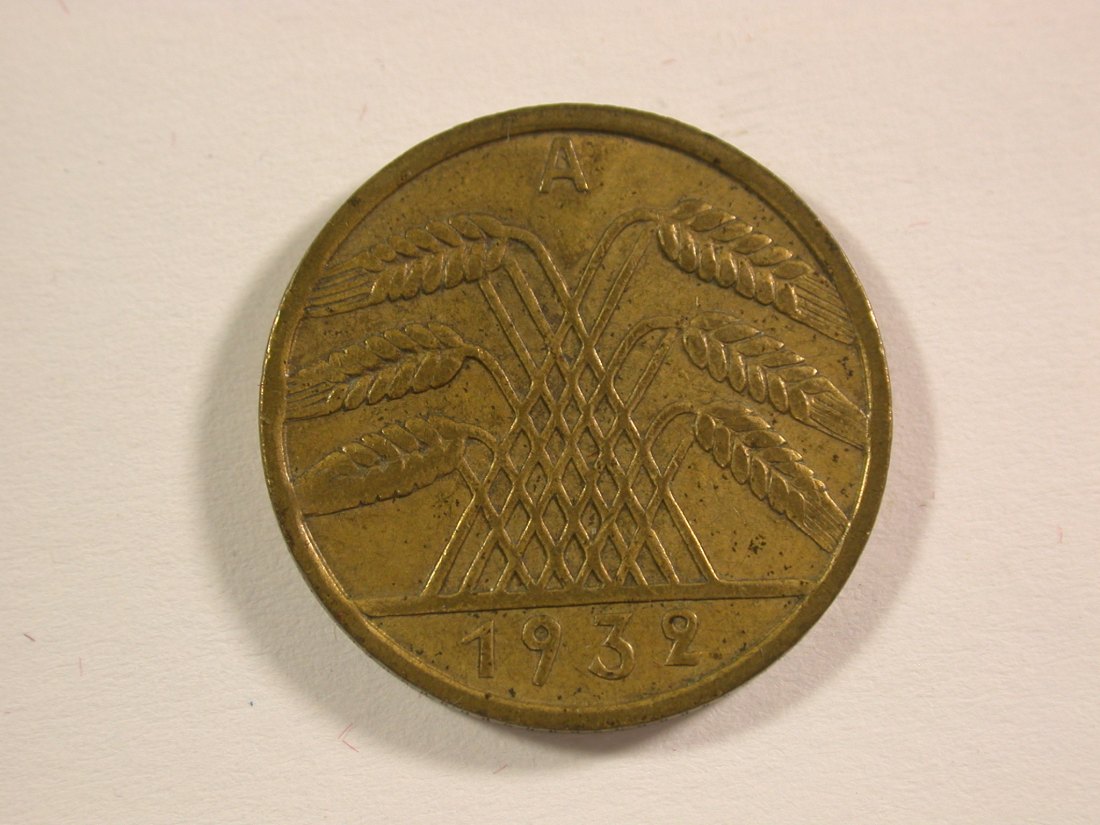  15009 Weimar  10 Reichspfennig 1932 A in ss+ Orginalbilder   