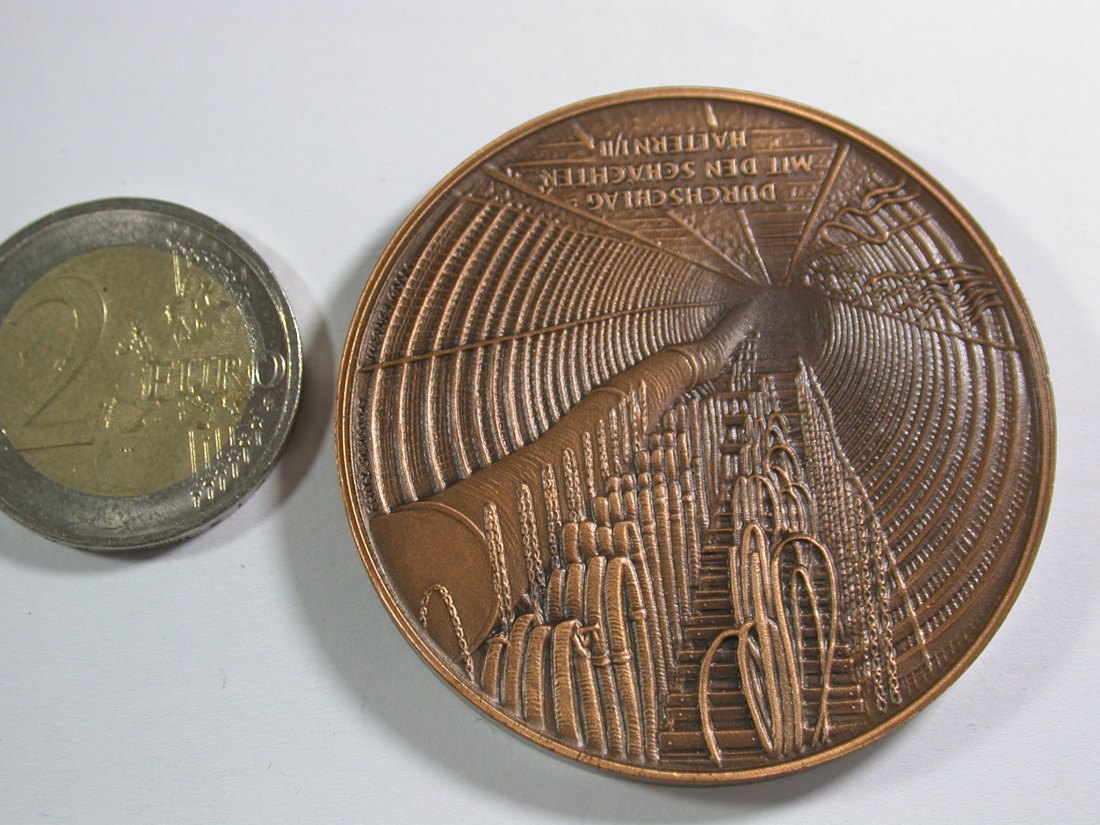  15010 Medaille Durchschlag bei Haltern 03.12.1983  50mm   Orginalbilder   