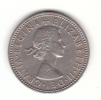  1 Shilling  Großbritannien 1957 Wappen von England (B773)   