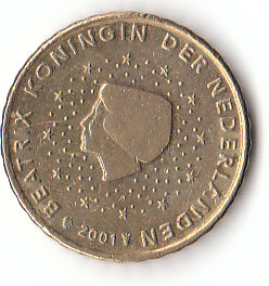 Niederlande (A886)b. 10 Cent 2001 siehe scan