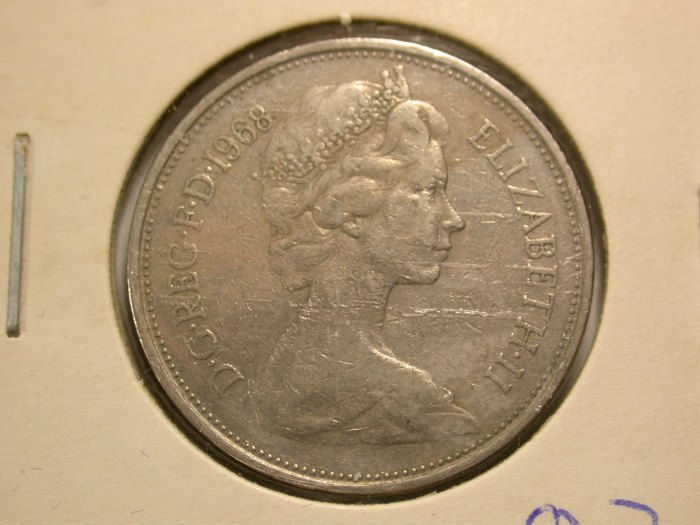  A106 Großbritannien  10 Pence 1968 in ss   Orginalbilder   