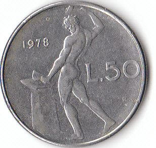 Italien (C011)b. 50 Lire 1978 siehe scan