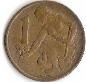 Tschechoslowakei (C013)b. 1 Krone 1976 siehe scan