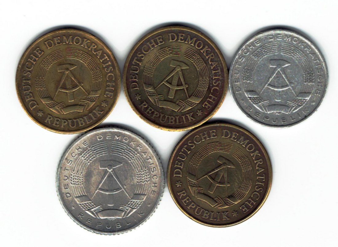  Kleines Lot DDR Umlaufmünzen(k93)   