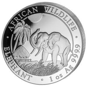  Somalia 2017  Elefant 1 oz Silber   