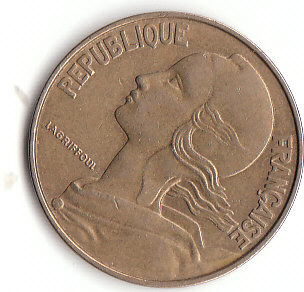 Frankreich (C039)b. 20 Centimes 1972 siehe scan
