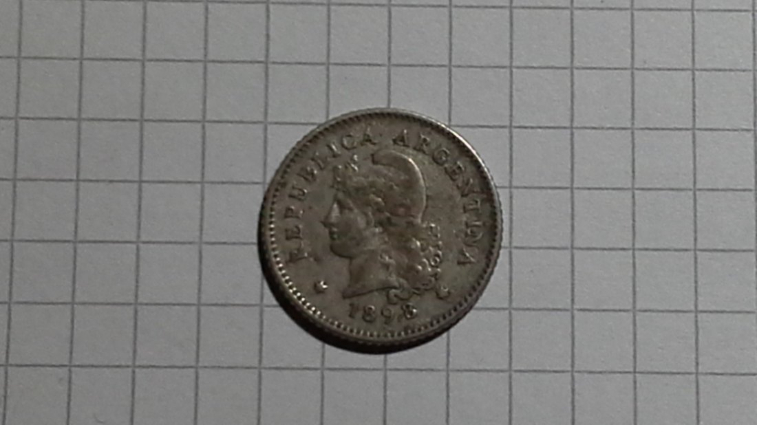  10 Centavos Argentinien 1898 (k507)   