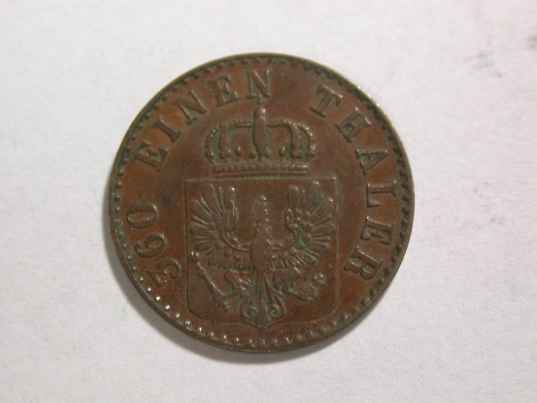  B04 Preussen  1 Pfennig 1848 D  in f.vz   Orginalbilder   