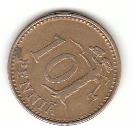 Finnland (C080)b. 10 Pennia 1975 siehe scan
