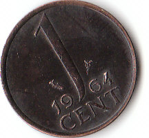 Niederlande (C153)  b. 1 Cent 1964 siehe scan