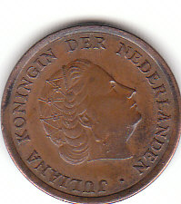 Niederlande (C153)  b. 1 Cent 1964 siehe scan