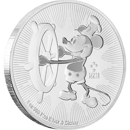 Niue Steamboat Willi - Mickey Mouse 1 oz 2 $ 2017 Silber stempelglanz
