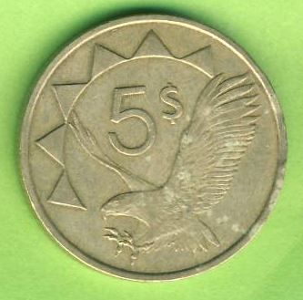  Namibia 5 Dollar 1993   