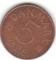 Dänemark (C168)b. 5 Ore 1985 siehe scan