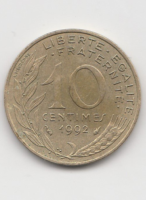  10 Centimes Frankreich 1992 (B913)   