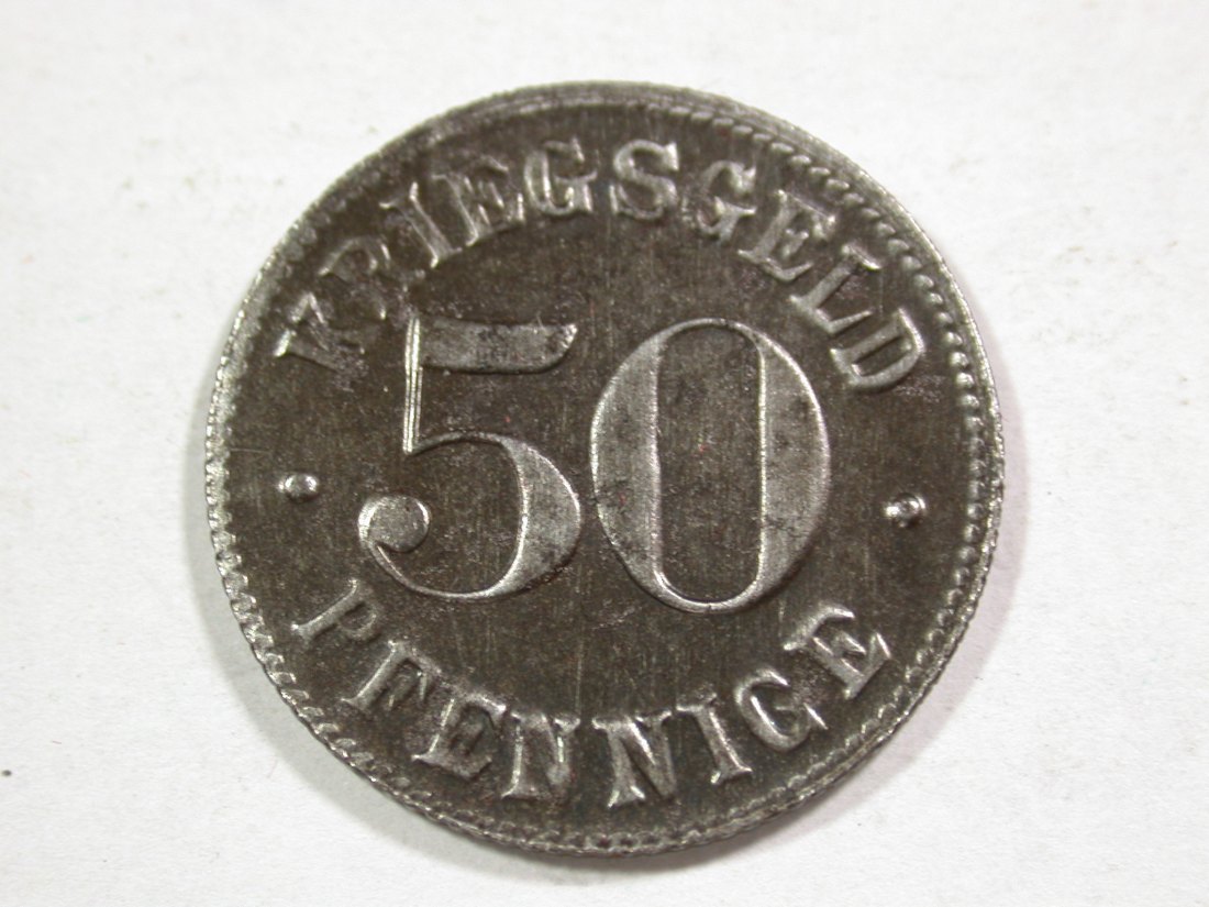  B14 Heidelberg  50 Pfennig o.Jahr in vz!  Originalbilder   