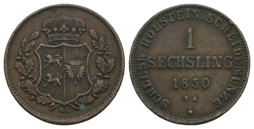  Altdeutschland, Kleinmünze 1850   
