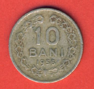  Rumänien 10 Bani 1956   