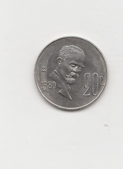  20 Centavos Mexiko 1980 (K472)   