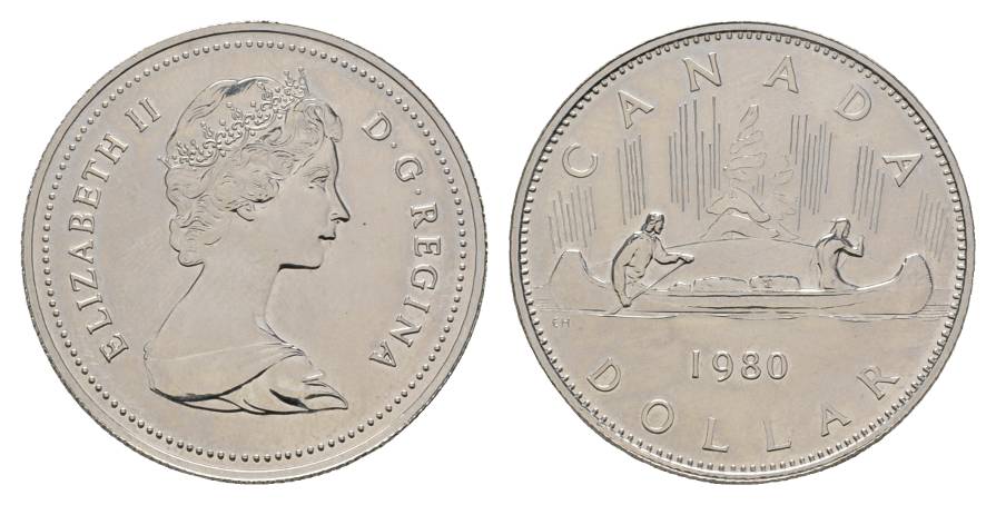  Canada, Dollar 1980; PP, AG   