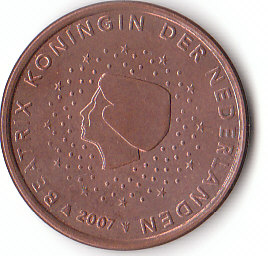 Niederlande (C208)b. 5 Cent 2007 siehe scan