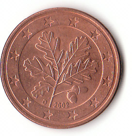 Deutschland (C212)b. 5 Cent 2002 D siehe scan