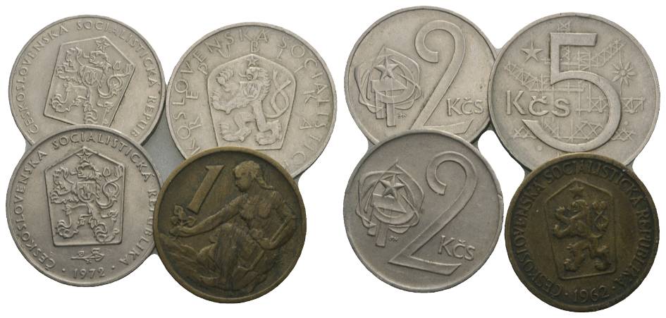  diverse Auslandsmünzen, 4 Stück   